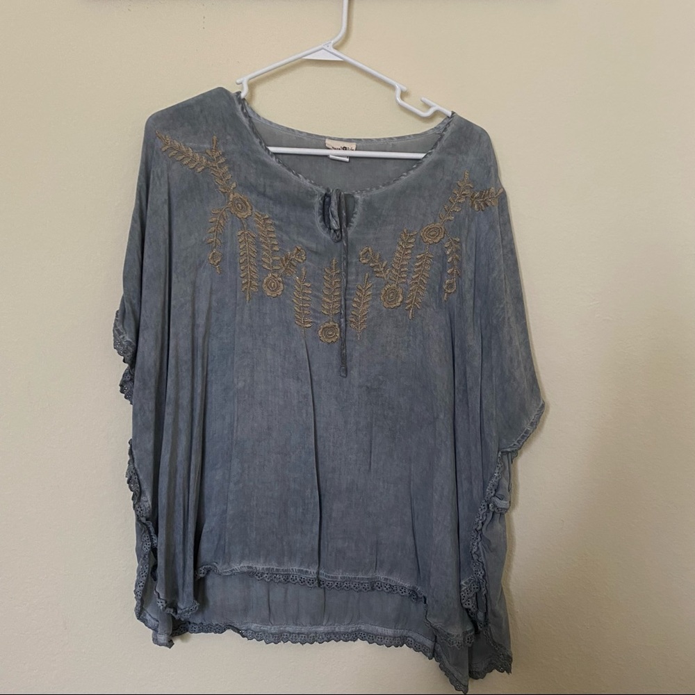 Natural Life beach cover up or top